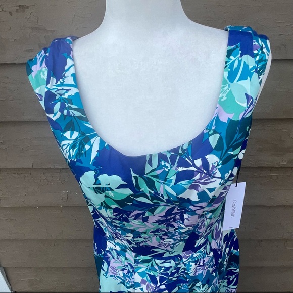 NWT! Calvin Klein floral fit and flare! - Picture 2 of 7